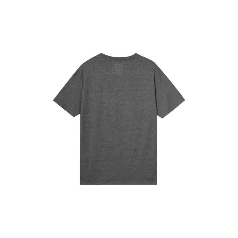 Champion Drop Shoulder Sleeve T Shirt Unisex Dark Gray US Version-1