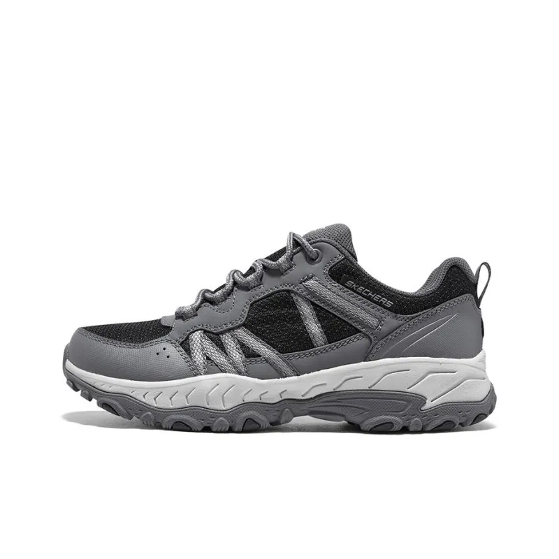 Skechers Grand Peak   Trail Bound Cushioning Anti Slip And Wear Resistant Low Top Outdoor Shoes Women's Gray Black-0