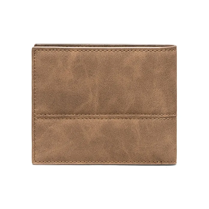MashaLanti Synthetic Leather Coin Purse Wallet Regular Men's Gray With Coffee/Coffee With Gray-9