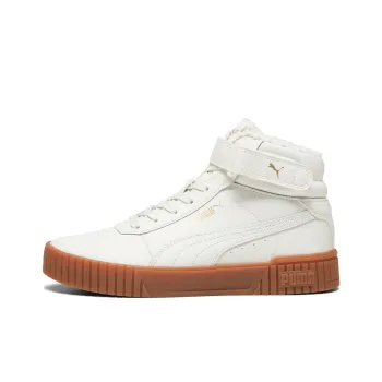 PUMA Carina 2.0 2.0 Cushioning Wear-Resistant Mid-Top Casual Shoes Women's Gold
