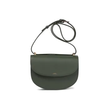 A.P.C Genève Leather Crossbody Bag, Shoulder Bag Women's Green