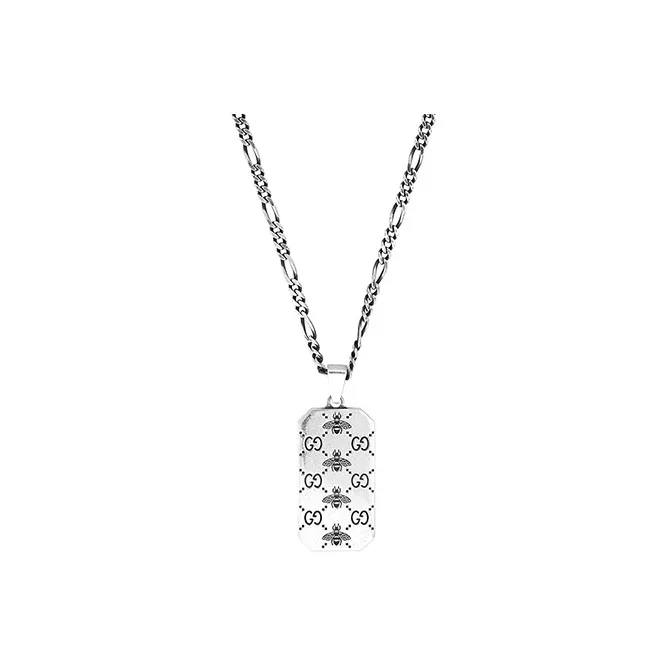 GUCCI Gg Supreme Pendant Necklace-2