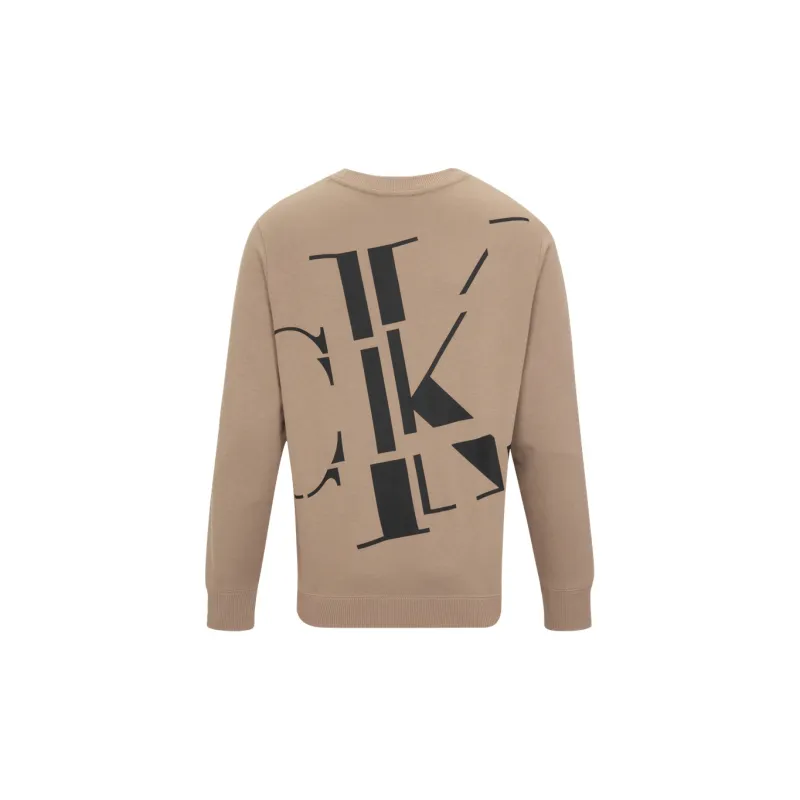 CALVIN KLEIN Sweatshirt Men's Coffee-1