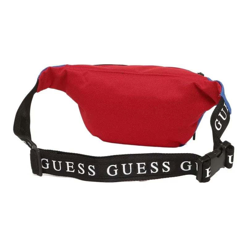 GUESS Polyester With Canvas Canvas Bag Fanny Pack Regular Unisex Blue Red White-2