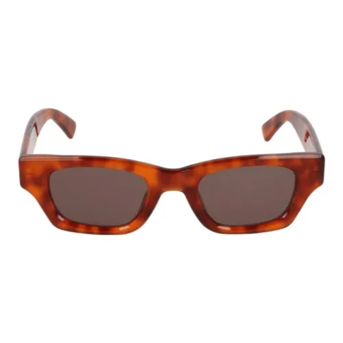 AMBUSH Acetate Irregular Shape Sunglasses Women's Red Brown
