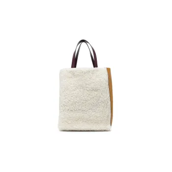 MARNI Shearling With Calfskin One Shoulder Handbags Regular Women's Brown