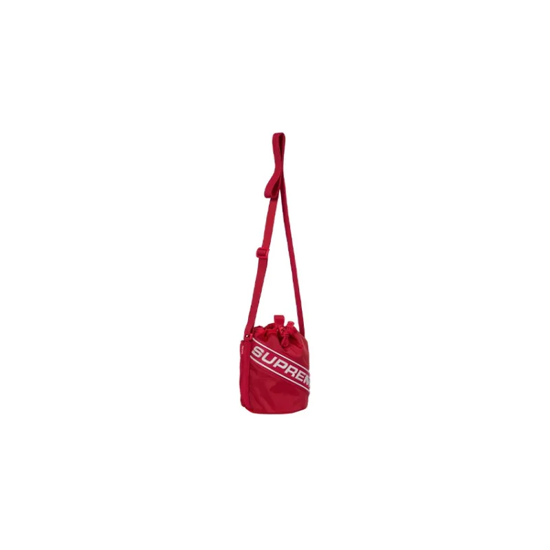 Supreme Waterproof Nylon Storage Bag, Toiletry Bag, Shoulder Bag, Crossbody Bag Trumpets Unisex Red-2