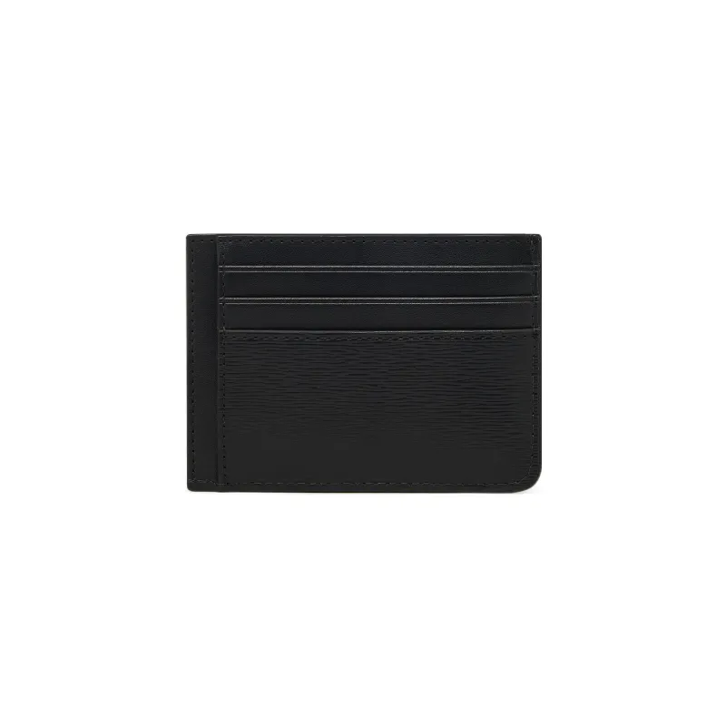 MICHAEL KORS MK Cooper Leather Wallets Card Holders Small Size Men's Black/Pearl Gray/Marine Blue-1