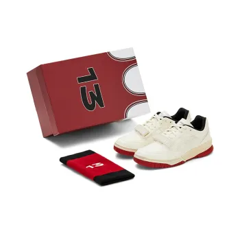 Asics Gel Spotlyte Low V2 Slip Resistant Low Top Vintage Basketball Shoes Unisex White Red Passionate Youth Set