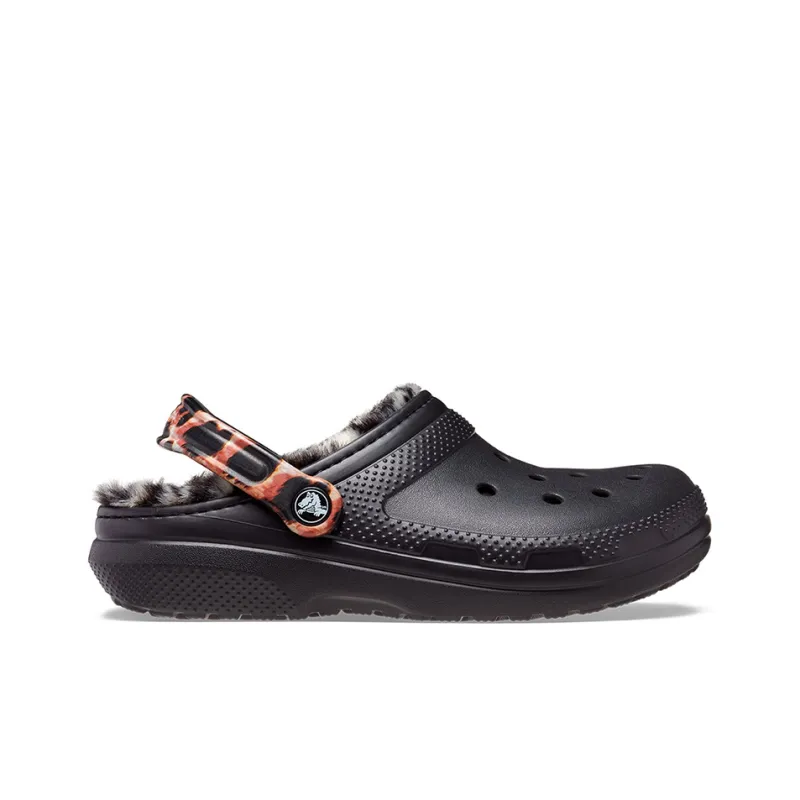 Crocs Classic Lined Animal Remix Clog 'Black & Multi'-1