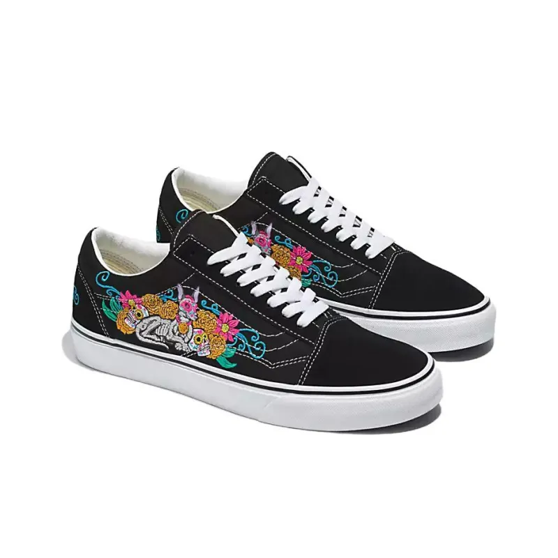 Vans Old Skool Dia De Los Muertos 'Black'-3