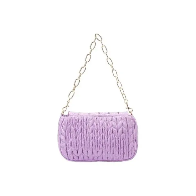 VERSACE JEANS COUTURE Artificial Leather Portable Crossbody Bag, Shoulder Bag Women's Lavender Purple-3