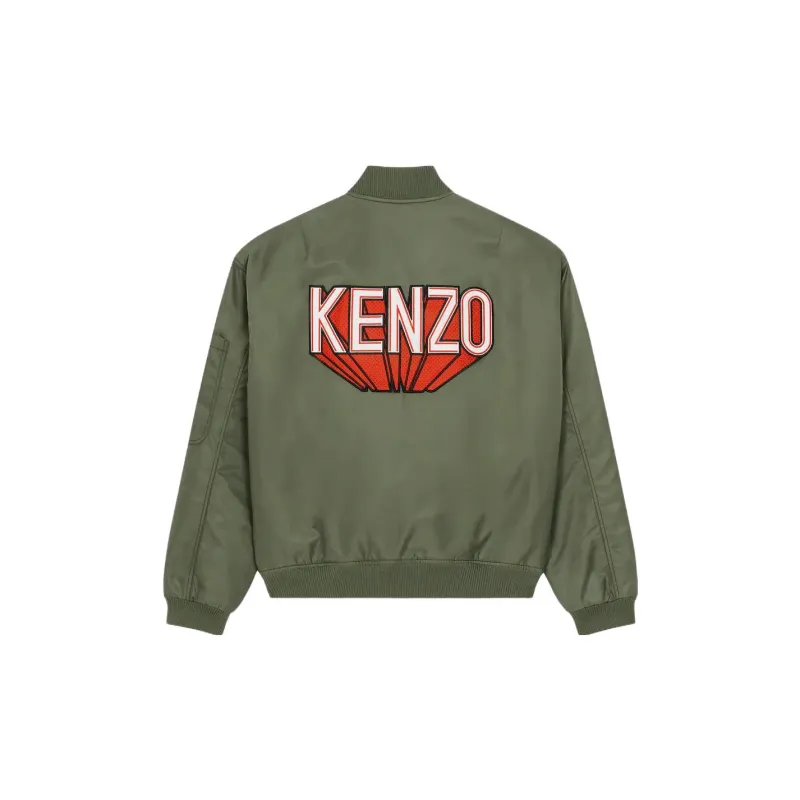 KENZO 3D Logo Zipped Bomber Jacket-1