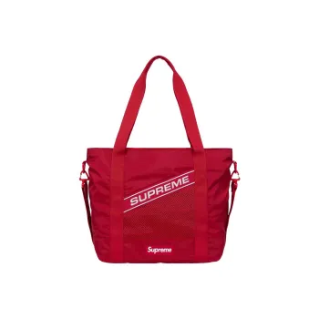 Supreme Water Resistant Nylon Tote Bag Shopping Bag Shoulder Bag Crossbody Bag Handbag Regular Unisex Red