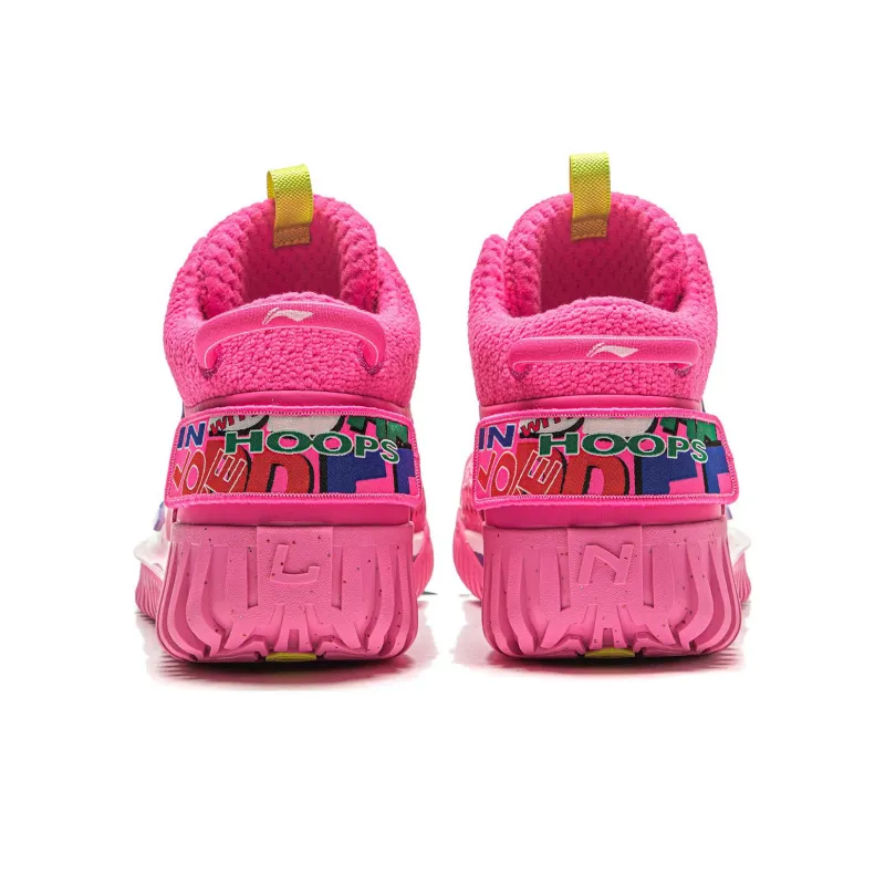 LiNing Badfive 3 Cushioned Slip Resistant Low Top Basketball Shoes Men's Pink-5