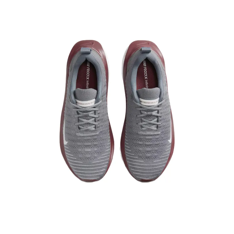 Nike ReactX Infinity Run 4 'Cool Grey Team Maroon'-3