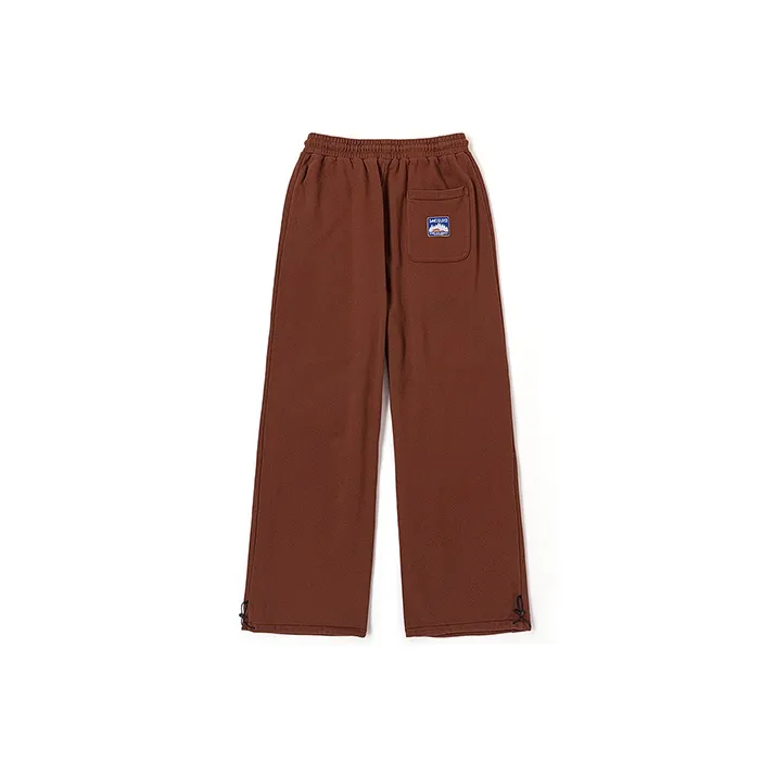 Lee Knitted Sweatpants Unisex Brown-1