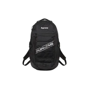 Supreme Water Resistant Nylon Backpack Unisex Black