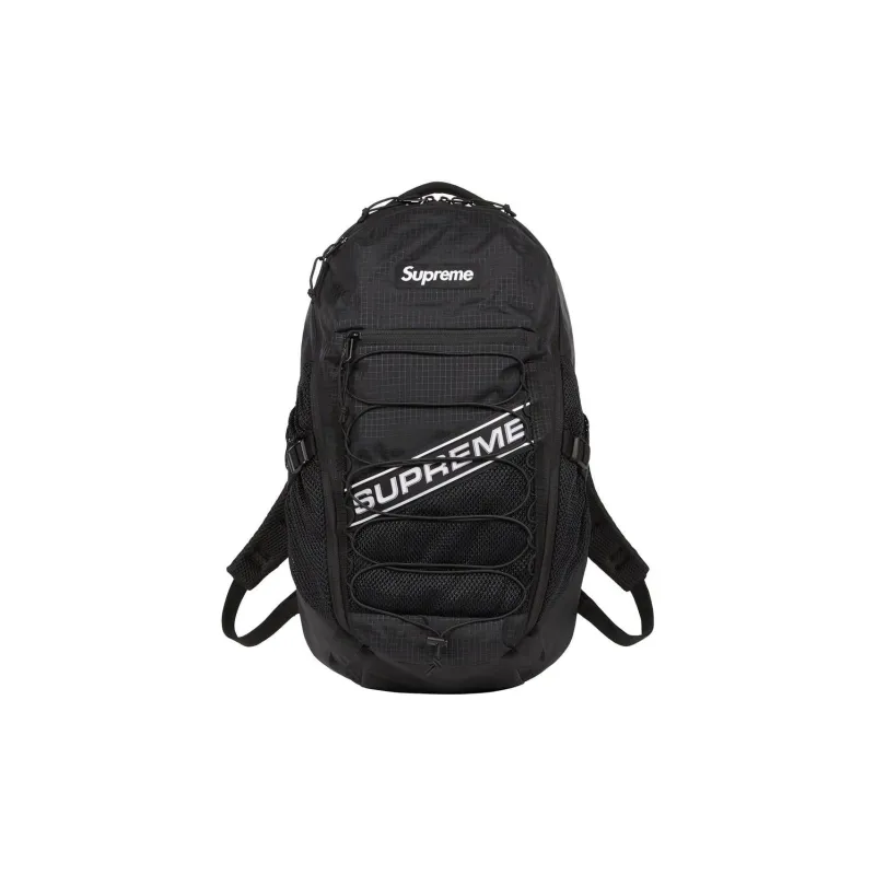 Supreme Waterproof Nylon Backpack Unisex Black-0