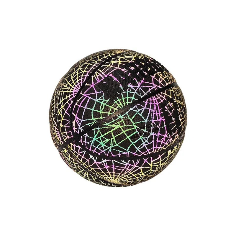 MARBURY Reflective Luminous Series PU Basketball Spider Man Black Size 7 Glow In The Dark Unisex-2