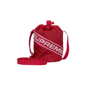 Supreme Water Resistant Nylon Storage Bags Toiletry Bags Shoulder Bag Crossbody Bag Small Size Unisex Red