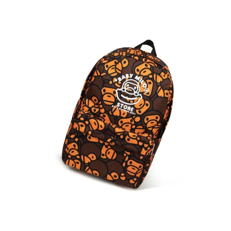 Aape Polyester Backpack Regular Unisex Brown-3