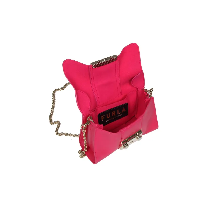 Furla Metropolis Collection Leather Handbag Shoulder Bag Crossbody Bag Mini Women's Pink-2