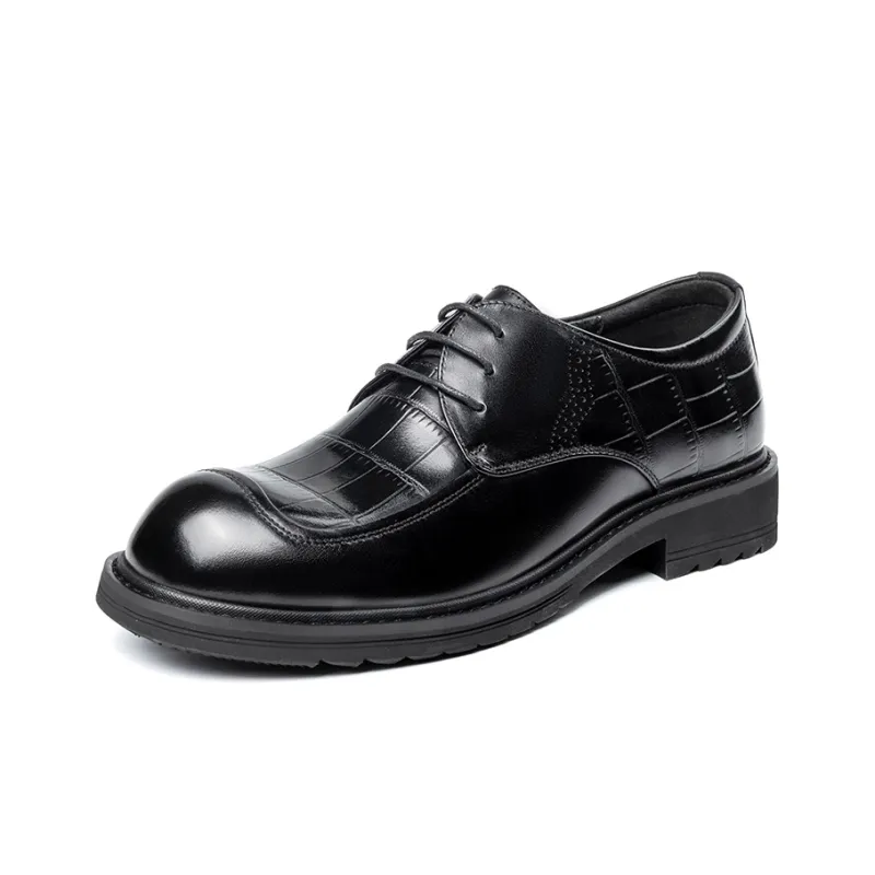 LAORENTOU Dress Shoes Men Low Top Black/Brown-1