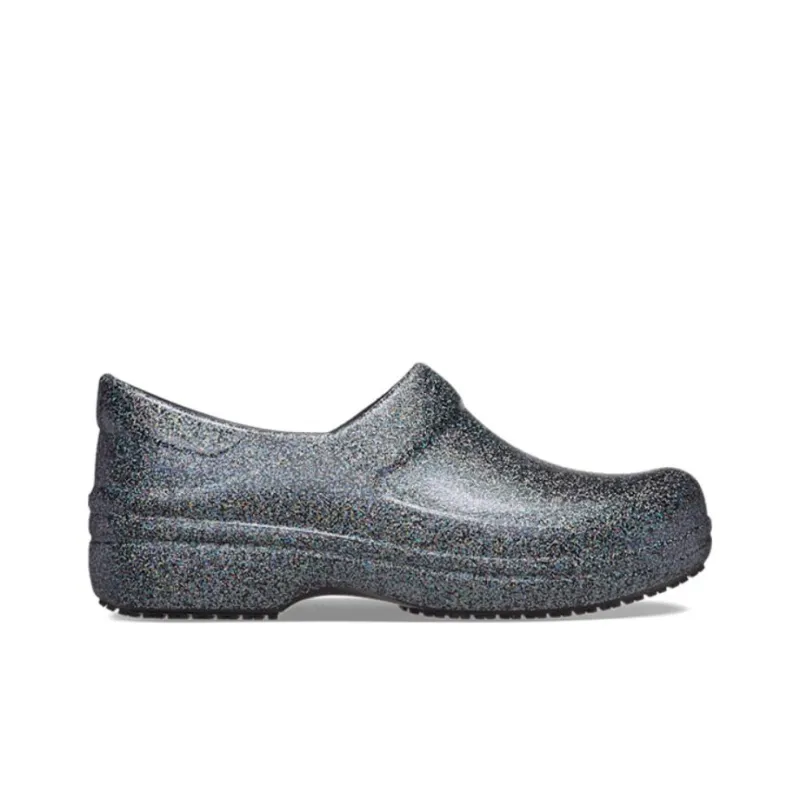 Crocs Neria Pro Li Literide Work Clogs 'Silver Grey' Women's-1