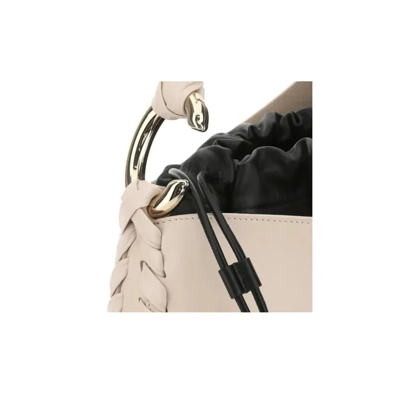 Chloe Smooth Calfskin And Soft Lambskin Hobo Bag, Handbag, Shoulder Bag Tubas Women's Light Umber-3
