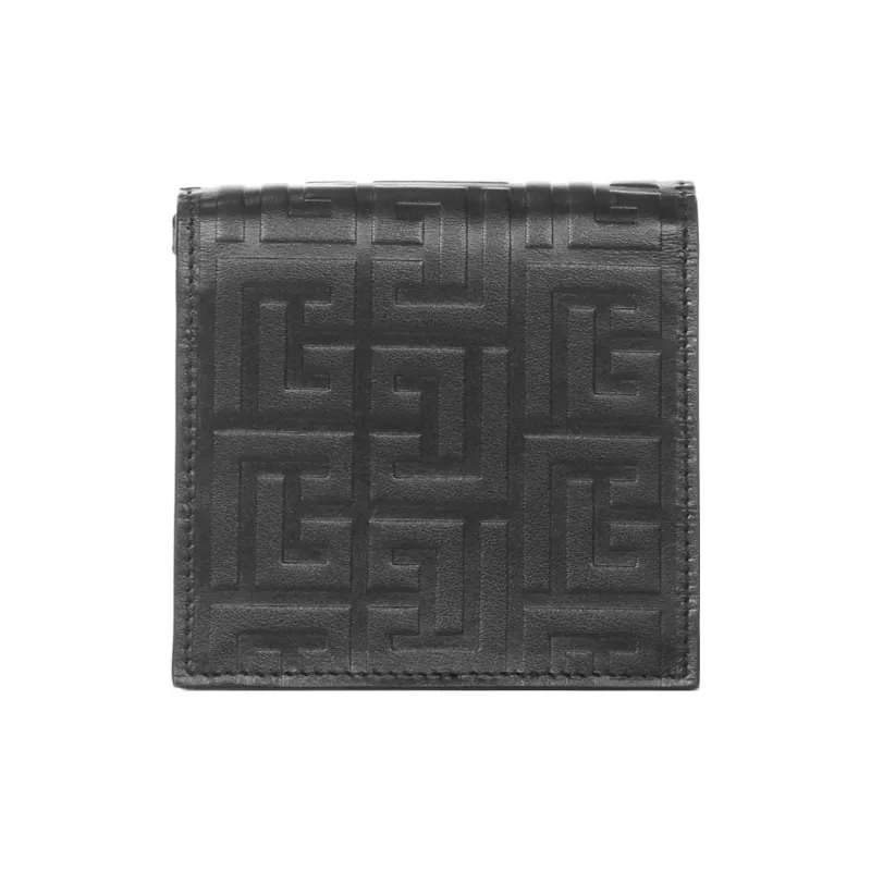 BALMAIN Calfskin One Shoulder Crossbody Card Holder Regular Women's Black-1