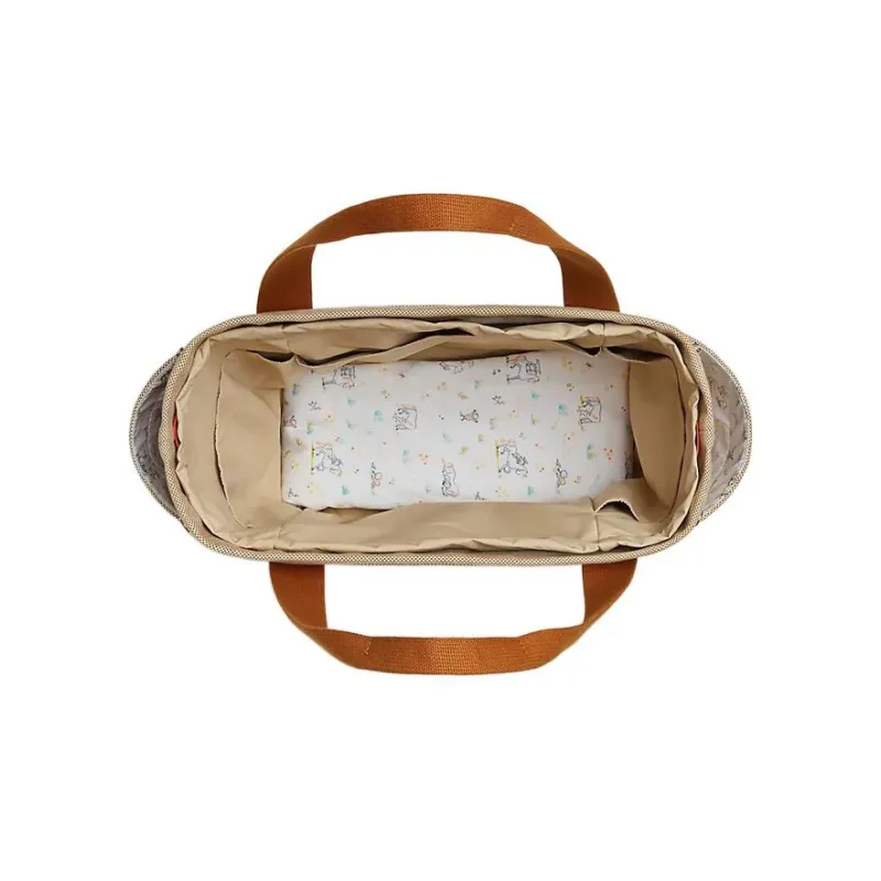 HERMES Cabriole Napp Canvas Bag, Tote Bag, Shopping Bag, Shoulder Bag, Handbag Regular Unisex Biscuit Cookie-2
