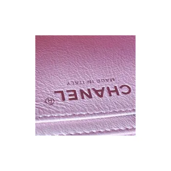 CHANEL Calfskin Crossbody Bag, Shoulder Bag Mini Women's Pearl Pink