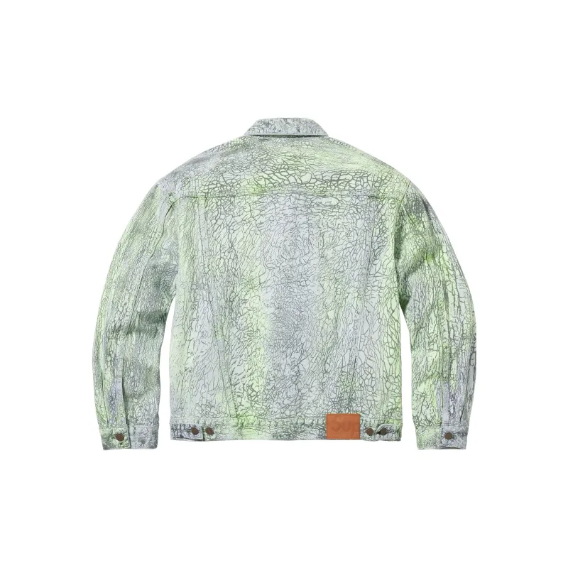 Supreme Crackle Denim Trucker Jacket-1