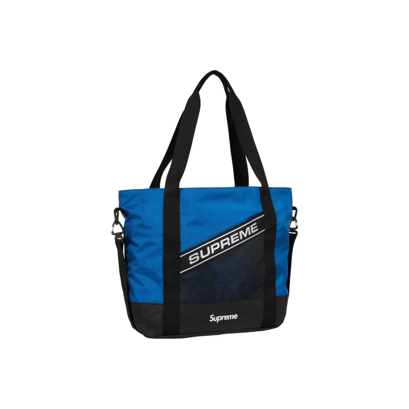 Supreme Waterproof Nylon Tote Bag, Shopping Bag, Handbag Regular Unisex Blue-4