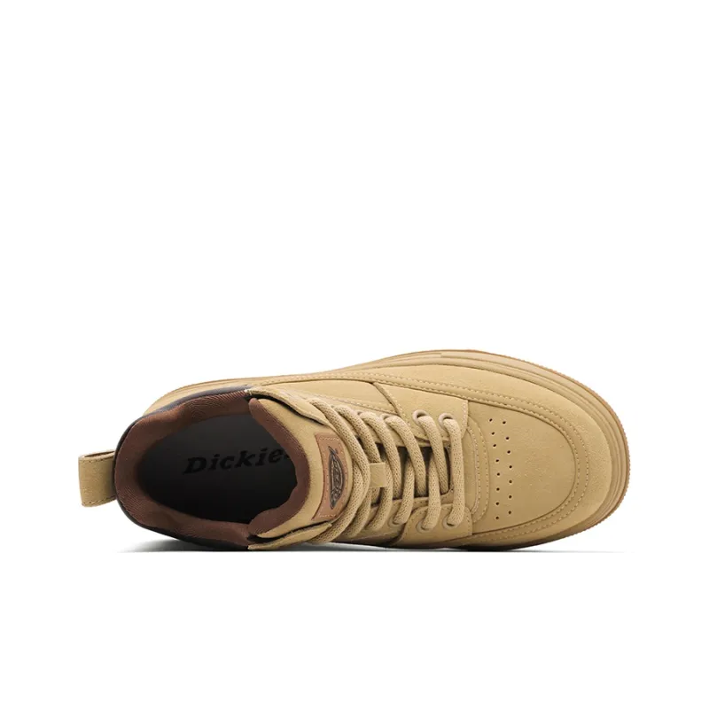 Dickies Anti-Slip And Wear-Resistant Height Increasing Mid-Top Skateboard Shoes Women's Apricot-2