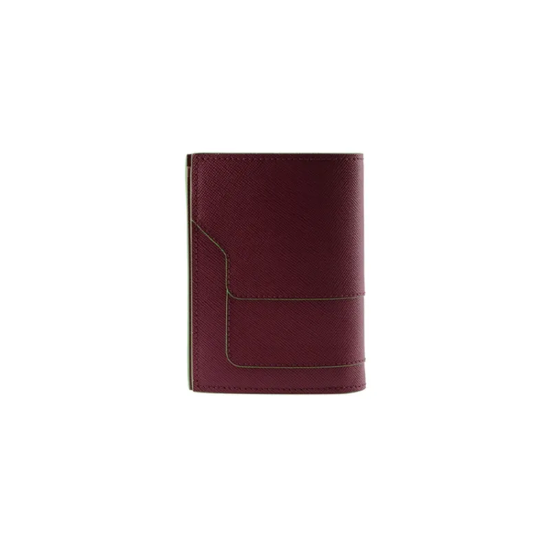 MARNI Calfskin Wallet Mini Women's Rose Red-2