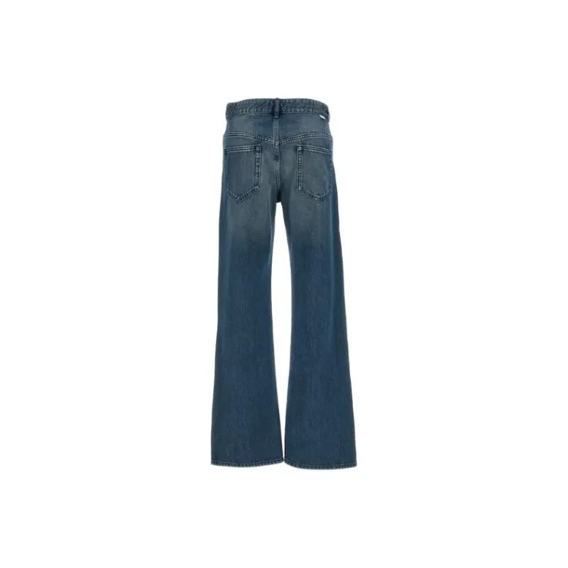 ISABEL MARANT ETOILE Mid Rise Wide Leg Jeans-1