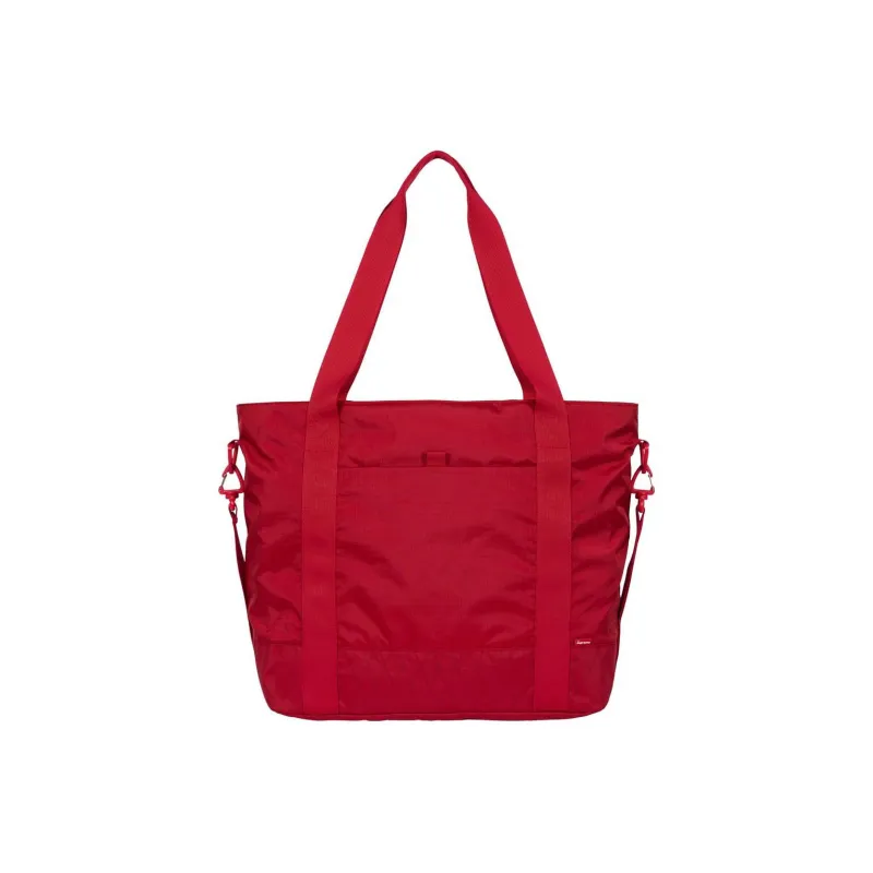 Supreme Water Resistant Nylon Tote Bag Shopping Bag Shoulder Bag Crossbody Bag Handbag Regular Unisex Red-4