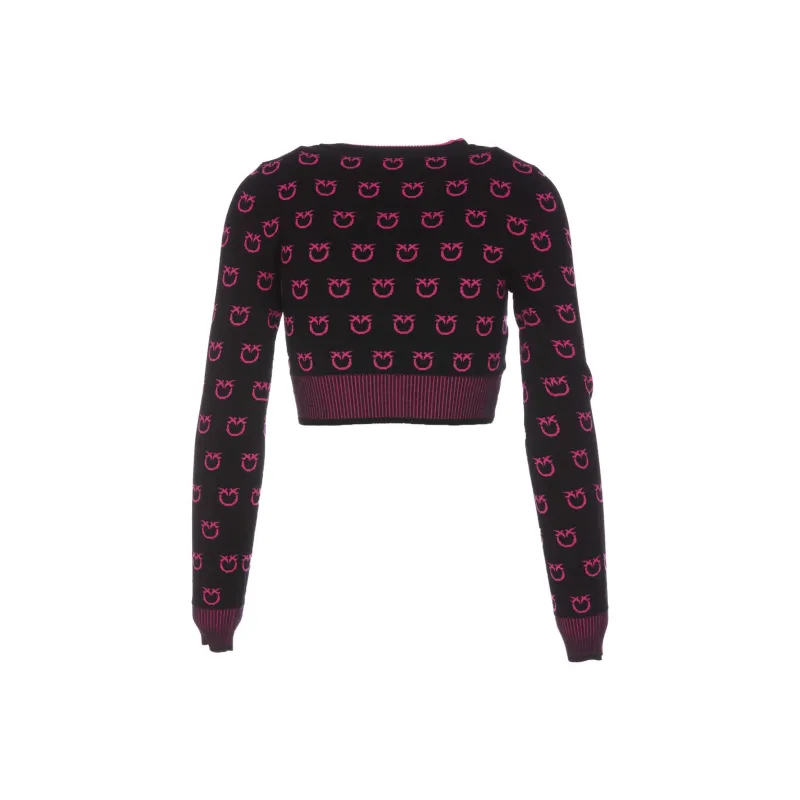 PINKO Intarsia knit Cropped Jumper-1