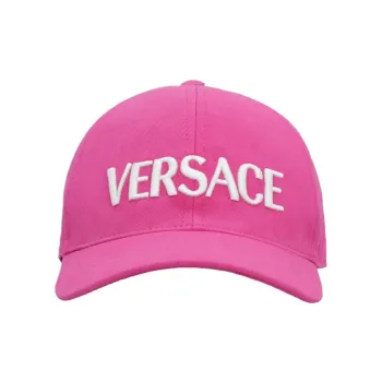 VERSACE Cotton Baseball Caps Women's Pink