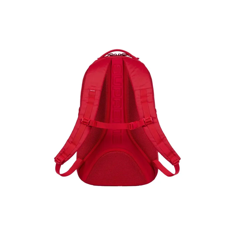 Supreme Waterproof Nylon Backpack Unisex Red-4