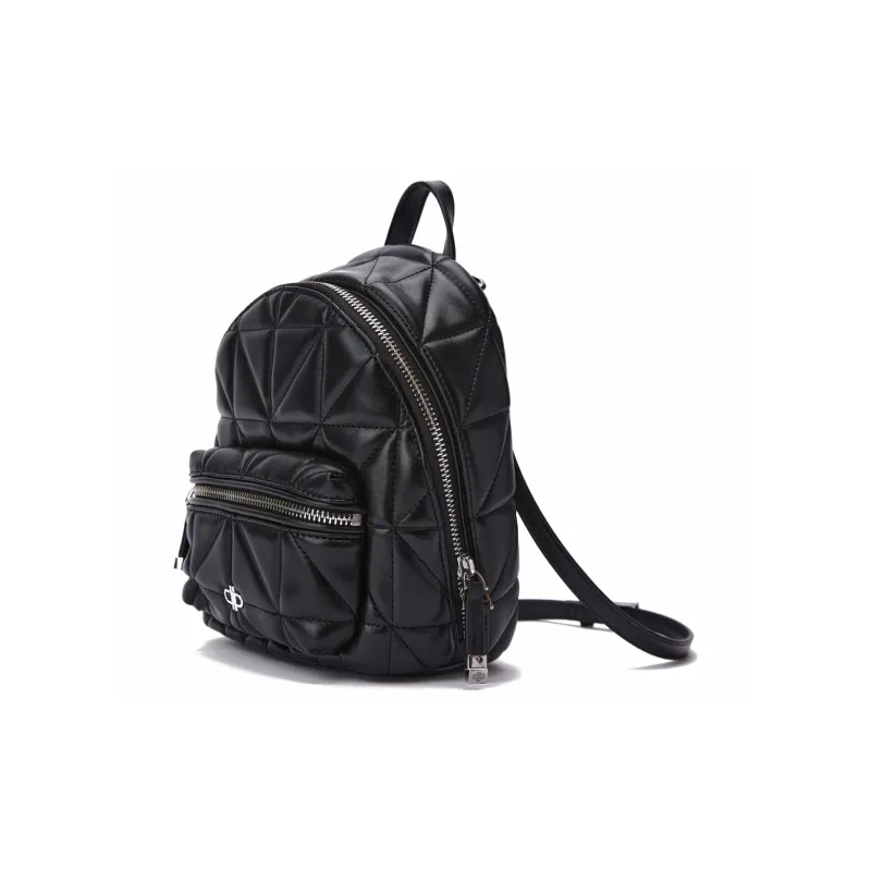 PEDRO Icon Series PU Backpack Women's Black/Beige/Blue-3