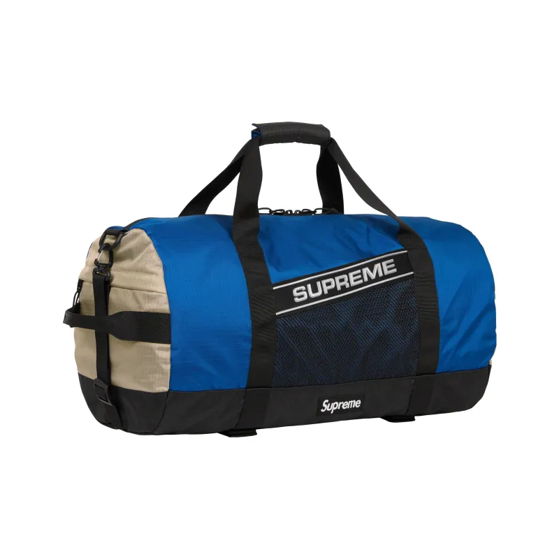 Supreme Nylon Gym Bag, Shoulder Bag, Crossbody Bag, Handbag, Travel Bag 42L Unisex Blue Gray Multicolor-4