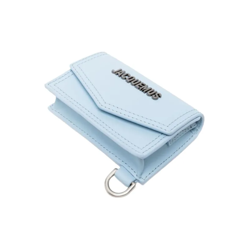Jacquemus Calfskin Shoulder Bag Crossbody Bag Wallet Women's Blue-1