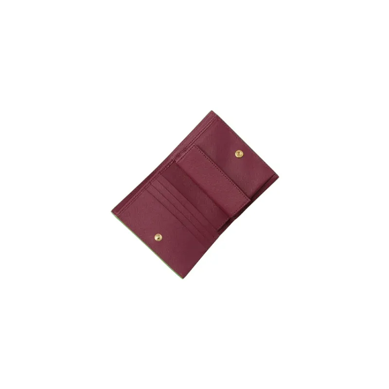 MARNI Calfskin Wallet Mini Women's Rose Red-3