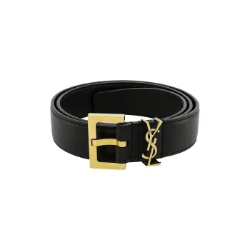 Saint laurent three passant belt new arrivals