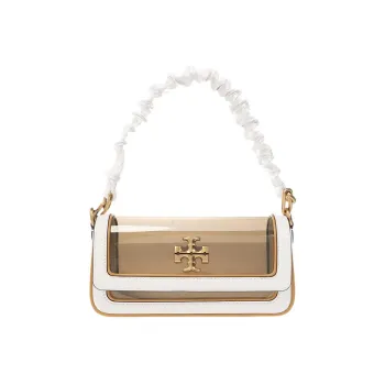 TORY BURCH Kira Thermoplastic PU Polyurethane With Leather Portable Crossbody Bag, Shoulder Bag Small Size Women's