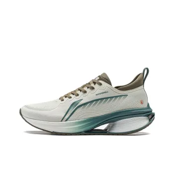LiNing WuShi 5S 3.0 Cushioning Anti Slip And Wear Resistant Low Top Running Shoes Men's White Green