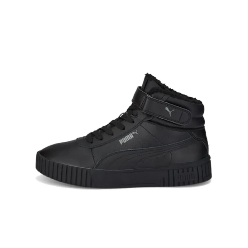 PUMA Carina 2.0 Cushioned Slip-Resistant Coverage Mid-Top Casual Shoes Women's Black-0